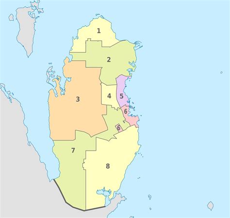 ارقام المناطق في قطر